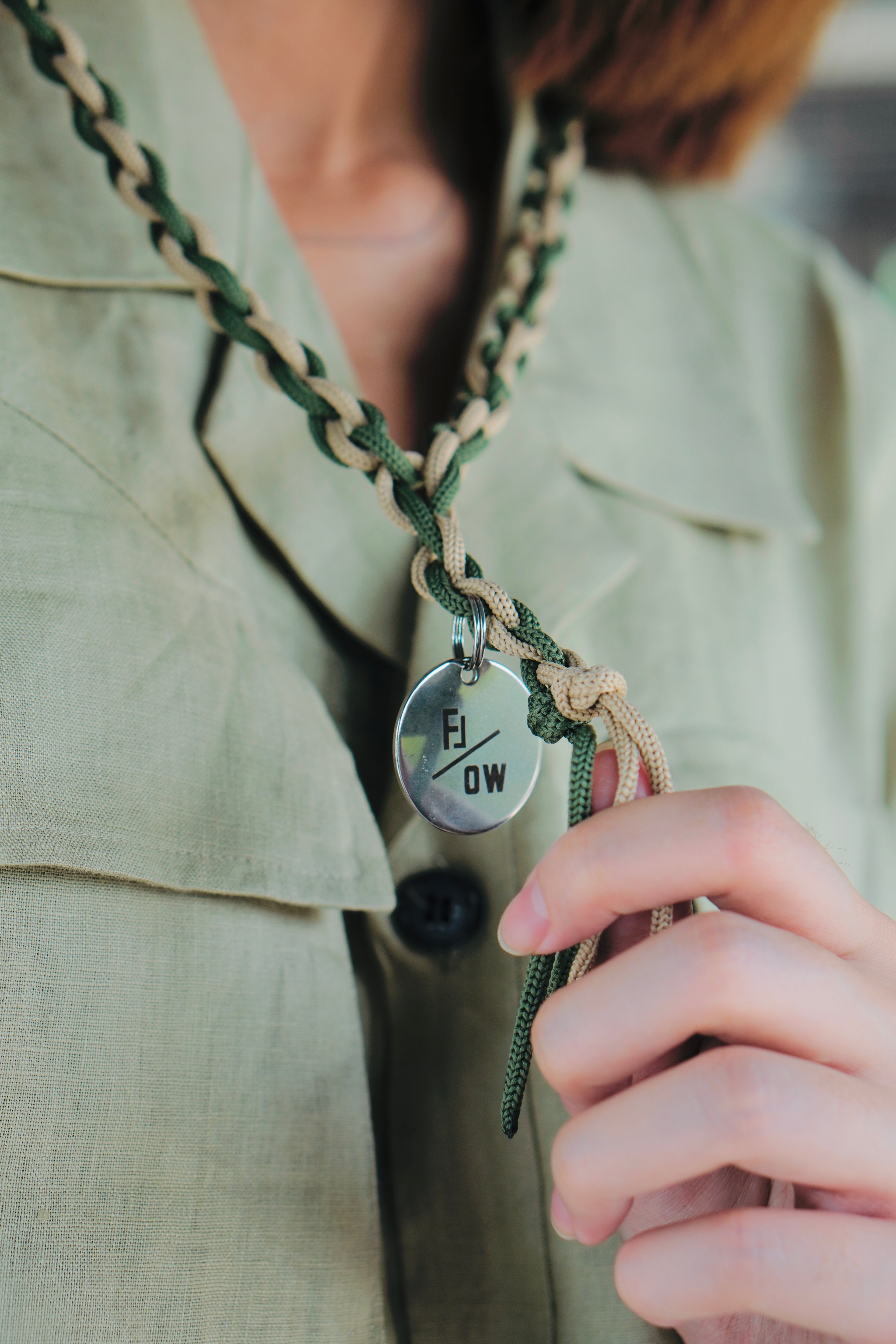Dual Tone Fiber Necklace