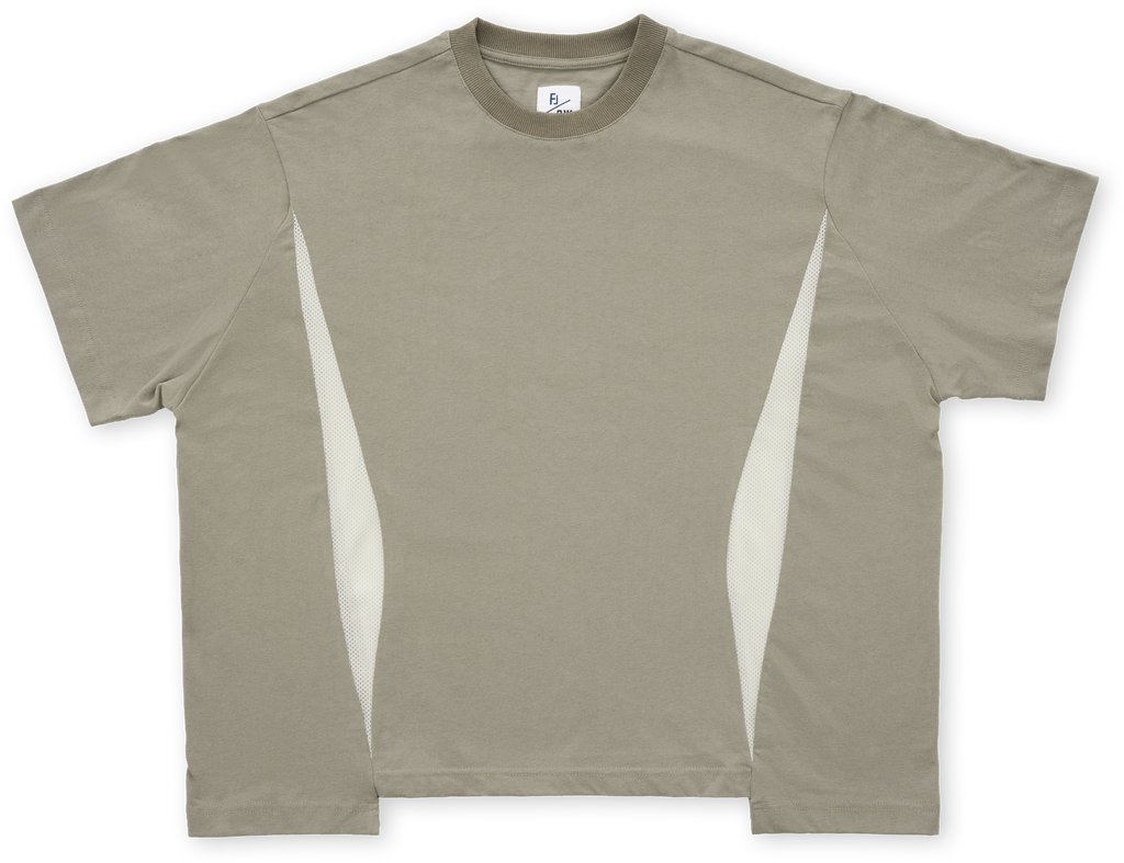 Boxy Mesh Panel Tee