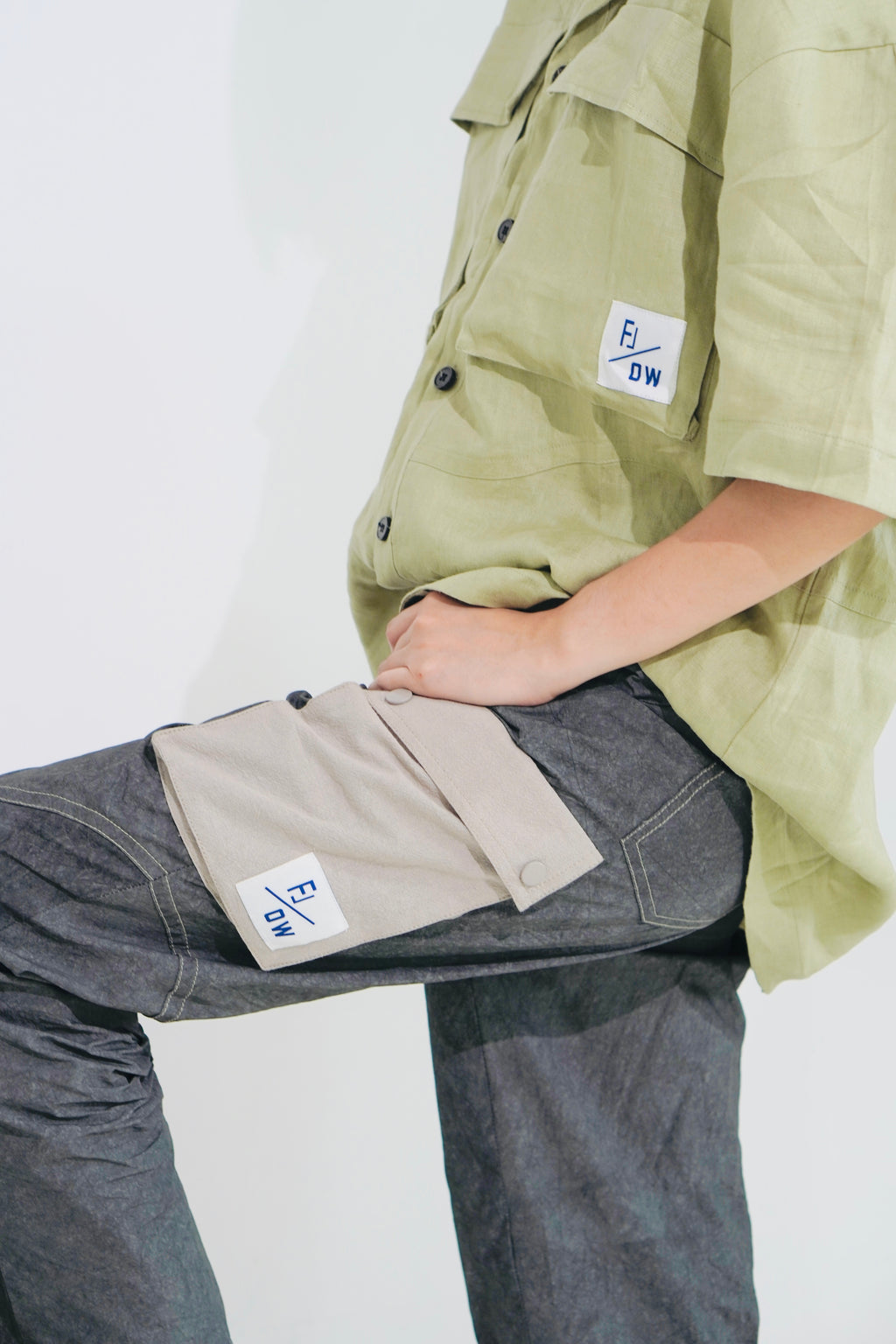 Crinkle Cargo Pants