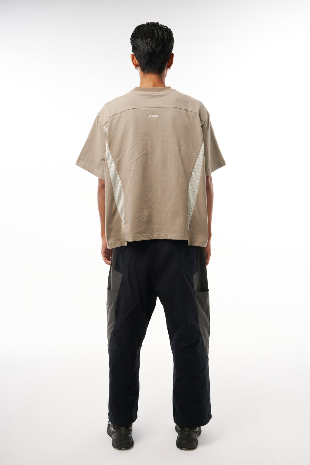 Boxy Mesh Panel Tee