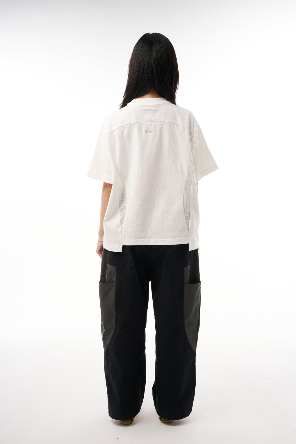 Boxy Mesh Panel Tee