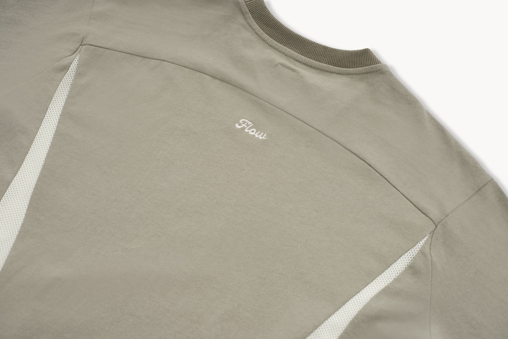 Boxy Mesh Panel Tee
