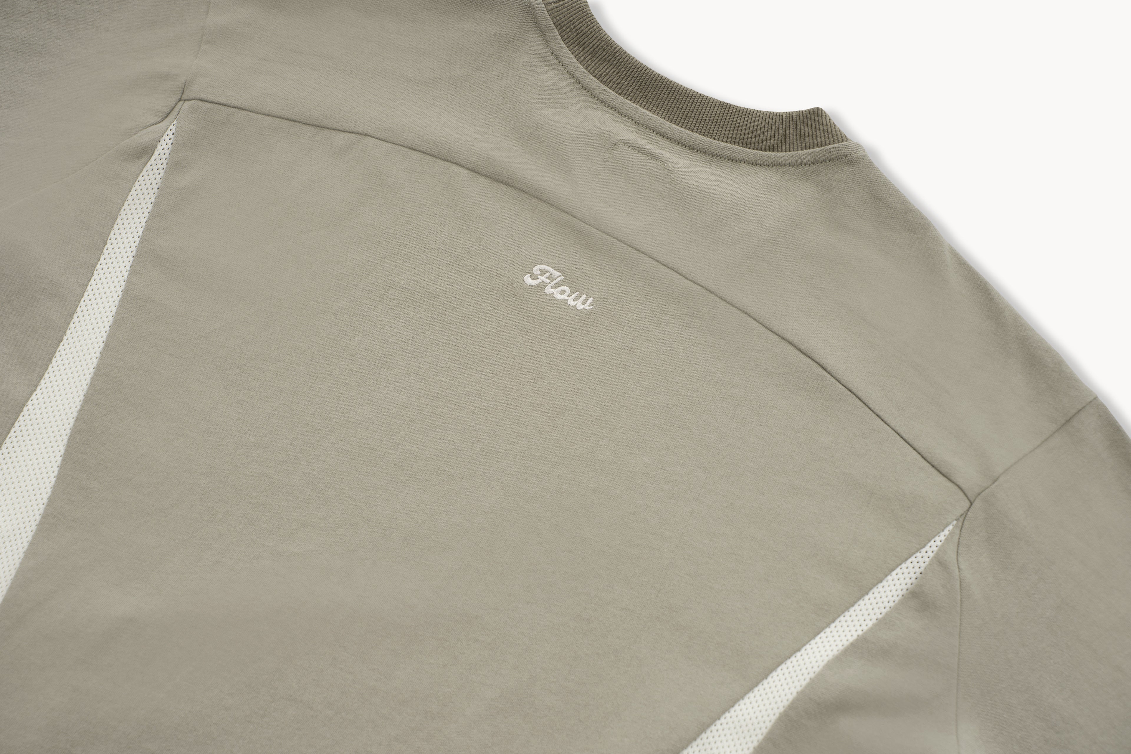 Boxy Mesh Panel Tee