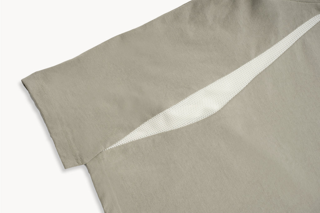 Boxy Mesh Panel Tee